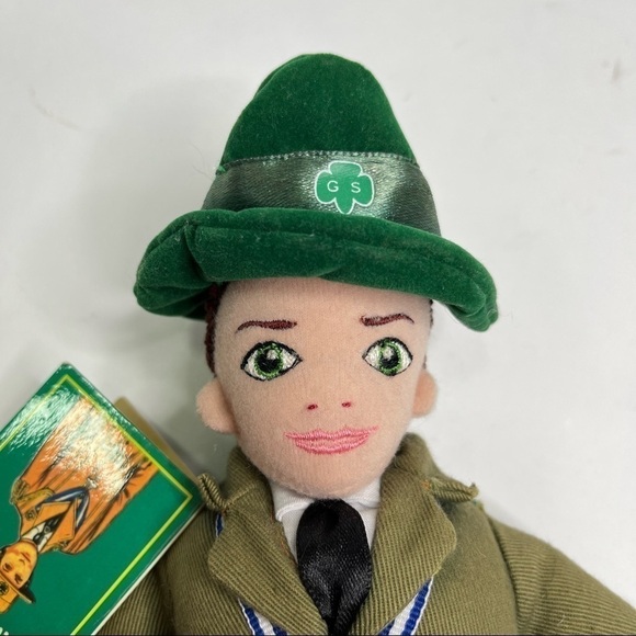 Rare 1960s Vintage Girl Scouts Clover Green Shoulder Purse Bag & Plush Doll Set - Picture 15 of 16